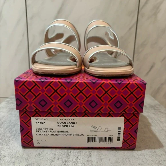 Tory Burch Delaney Flat Sandal - Picture 1 of 7